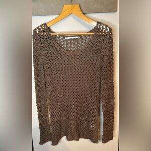 Part Two open knit sweater